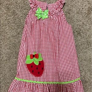 Girl strawberry dress